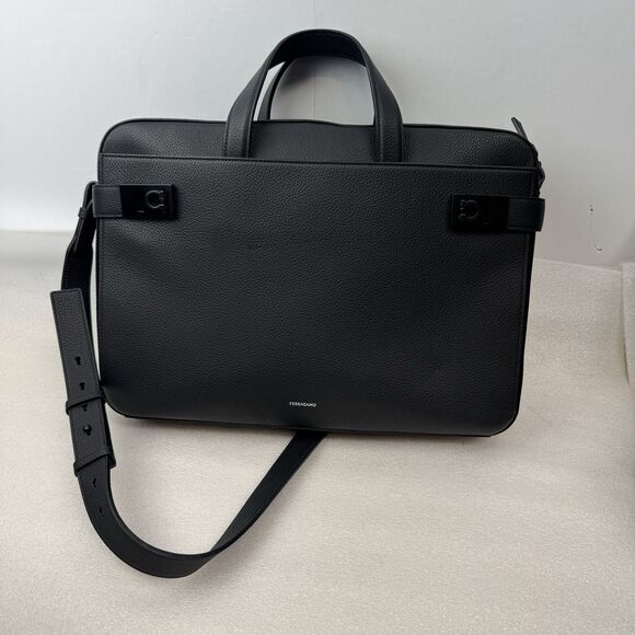Ferragamo Business bag with Gancini Buckles Briefcase with Shoulder Strap - Picture 3 of 16